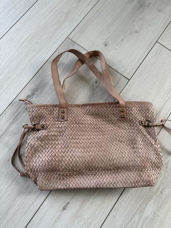 Sac cuir rose 