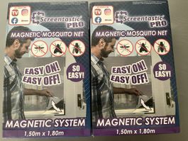 2x Screentastic Pro Fliegengitter mit Magnet 150x180cm NEU