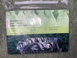 Kompostierhüllen Kompost Folie 1.9x1.5m UVstabil 3 Stück
