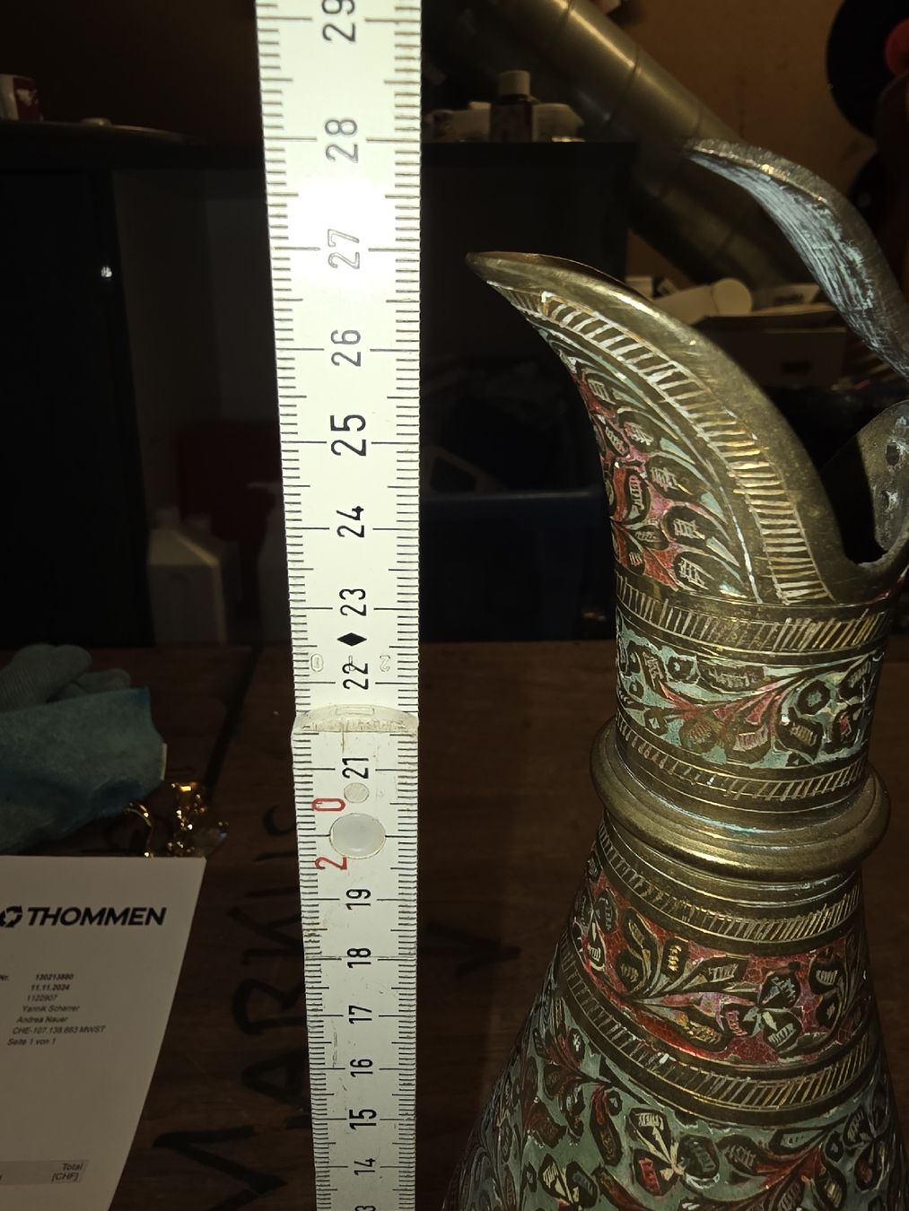 Vasen & Gefässe: Alte Indische Messing Vase / Krug (D) – Gebraucht aus Rorschach von TimelessTrading 4