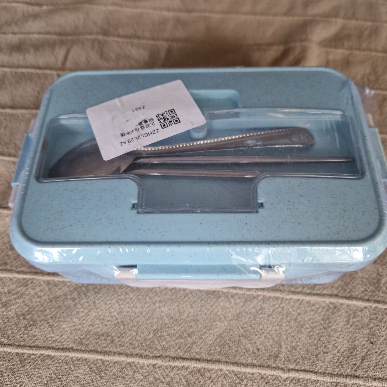 Behälter & Ähnliches: Lunchbox getreidefaser blau mit Besteck neu – Neu und originalverpackt aus Gränichen von sunchi07