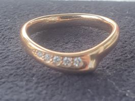 Tiffany & Co. 18K Rose Gold Ring Diamanten