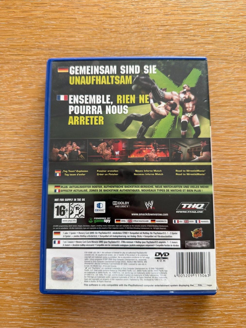 Sony Spiele: PlayStation 2 – SmackDown vs RAW 2009 – Gebraucht aus Oftringen von DenizUe 1