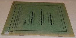 1958 SBB REGLEMENT 401.1 VERZEICHNIS DER TRIEBFAHRZEUGE