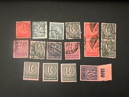 Deutsches Reich Dienstmarken Lot 1923 gest +* (2486)