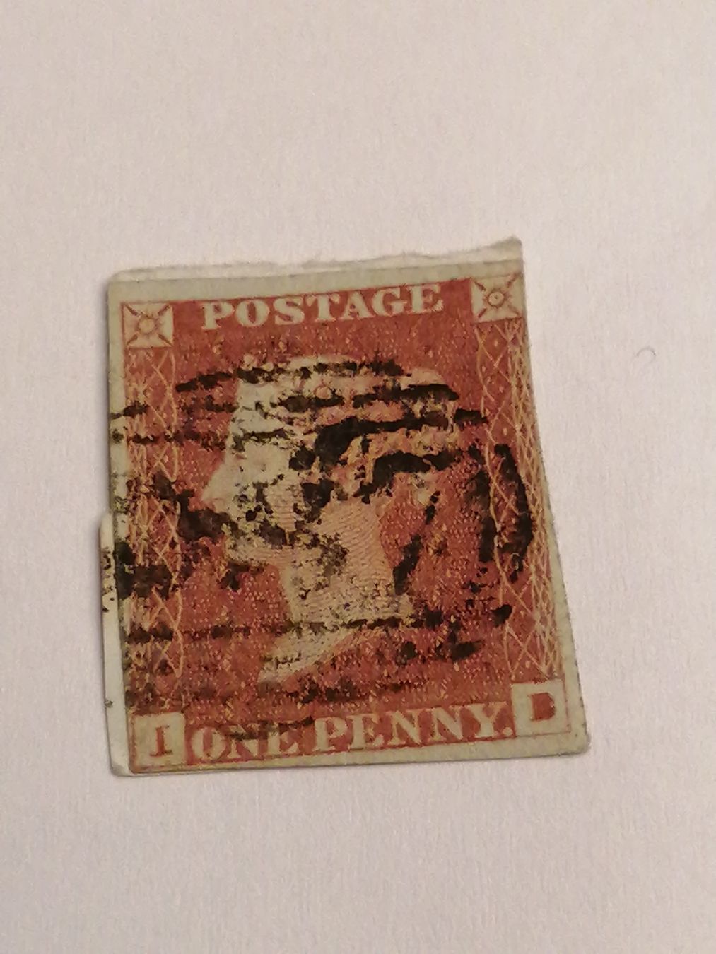 Alle Briefmarken: One Penny Red 1841  – Gebraucht aus Happerswil von tschergi