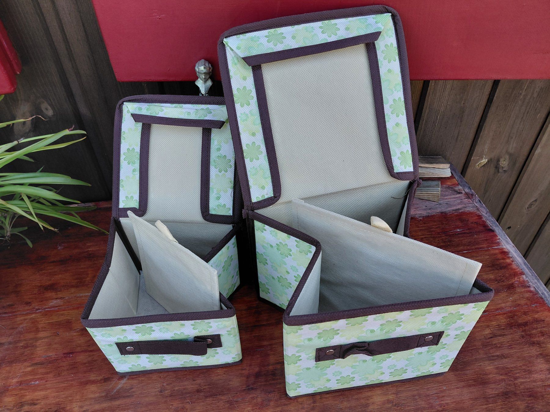 Altro in Decorazioni & Accessori: lot de 2 boites de rangement pliables carrées – Nuovo (secondo la descrizione) da Boussens venduto da mgerma54 1