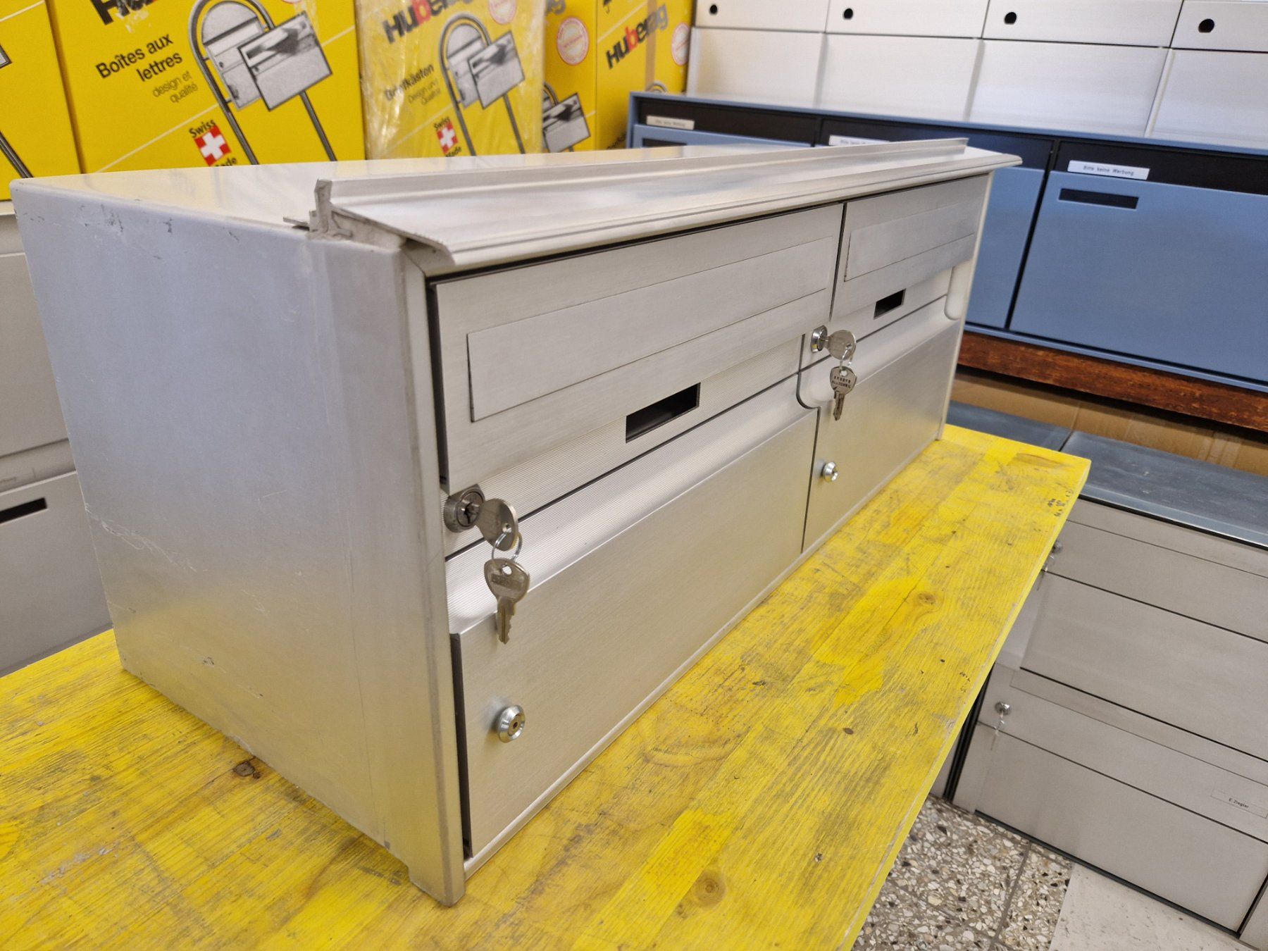 Altro per la casa: 2-er Alu Briefkasten ( Huber ) – Usato da Wiler b.Utzenstorf venduto da bamaa-shop 2