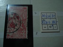 10 Rp UPU Marke 1899, MI 72II, gestempelt