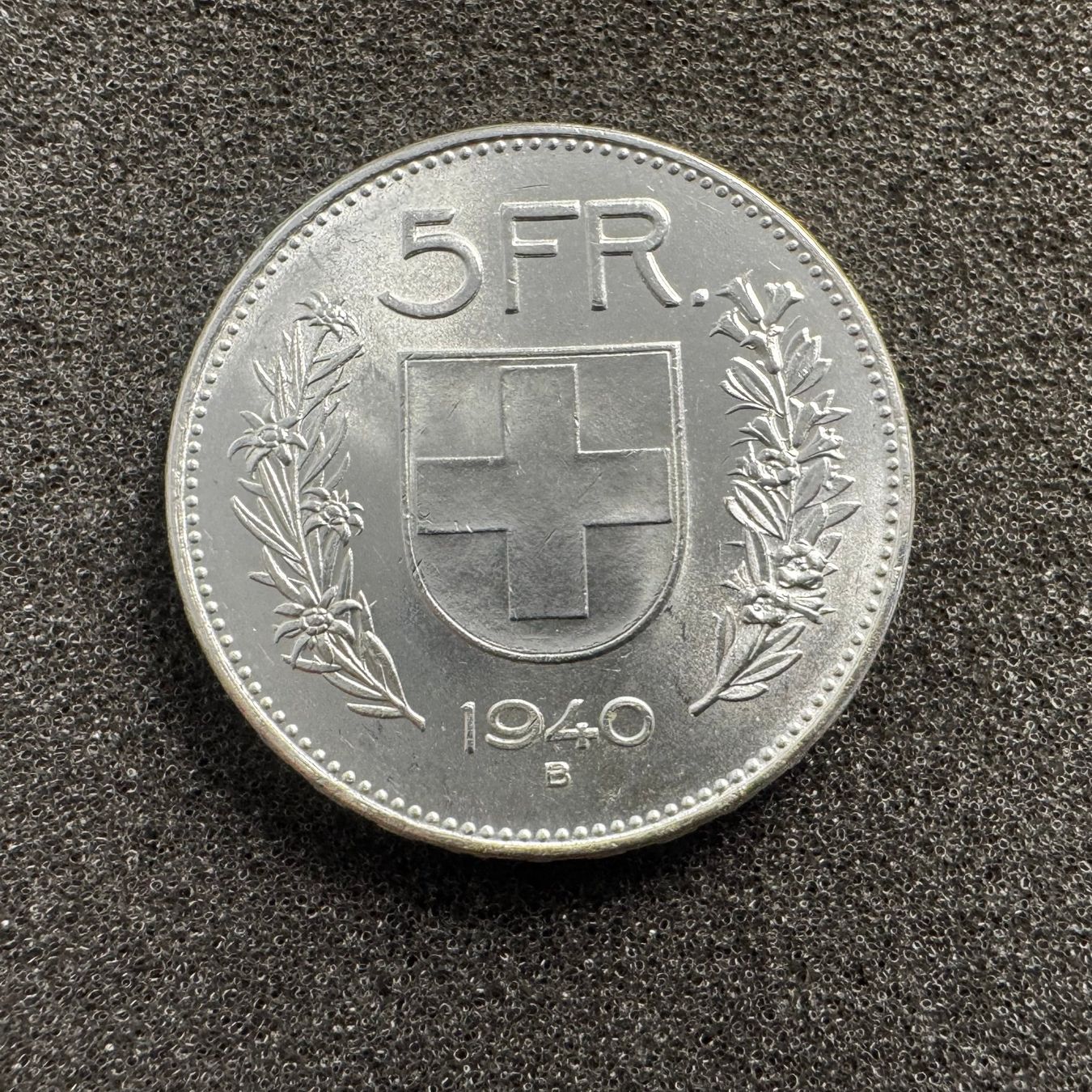 Tutti le monete: 5 Franken Silber 1940 -unc – Usato da Reitnau venduto da tb-muenzen