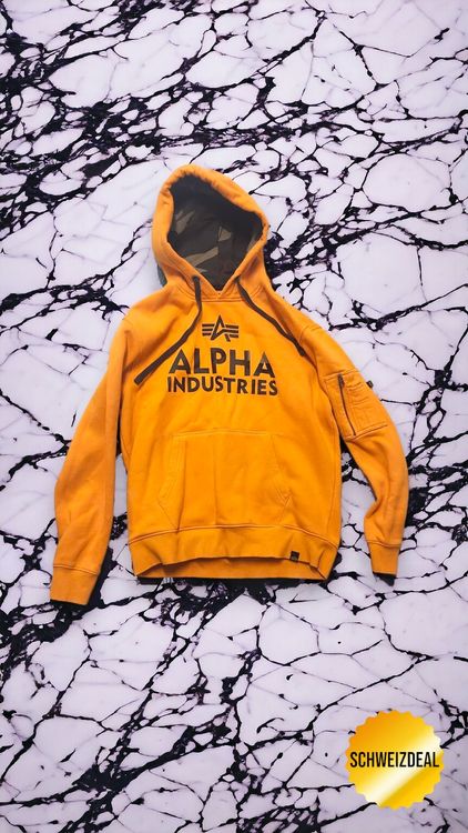 Alpha industries hoodie outlet orange