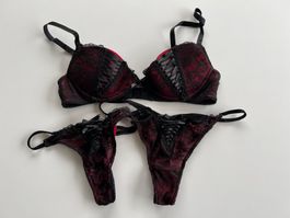 1x sexy Push-up BH 75A und 2x passende String XS - H&M