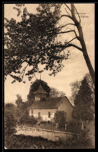 Cartoline postali: AK Chevroux, L`Eglise – Usato da Berlin venduto da bartko-reher
