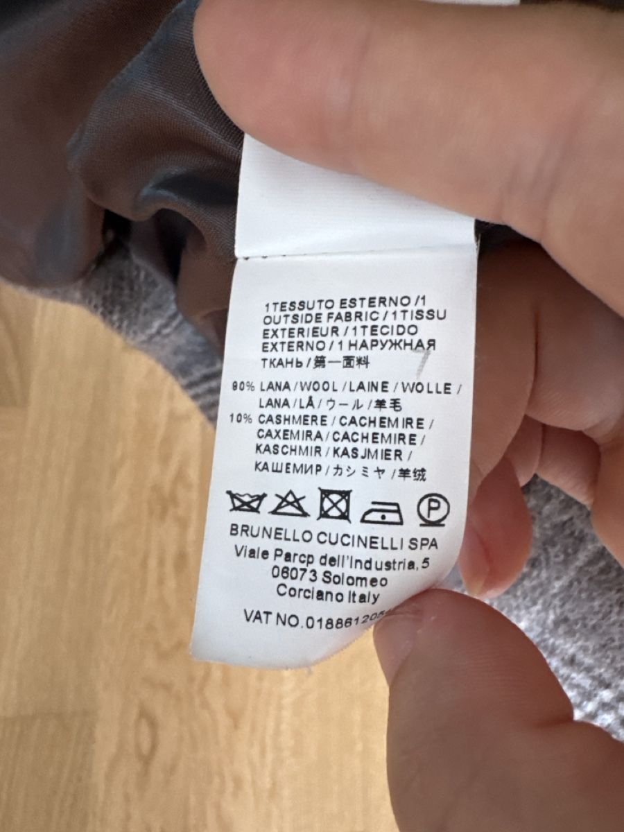 Brunello Cucinelli Anzüge & Kostüme: Brunello Cucinelli checked blazer wool cashmere size M. – Gebraucht aus Nyon von Zola 2