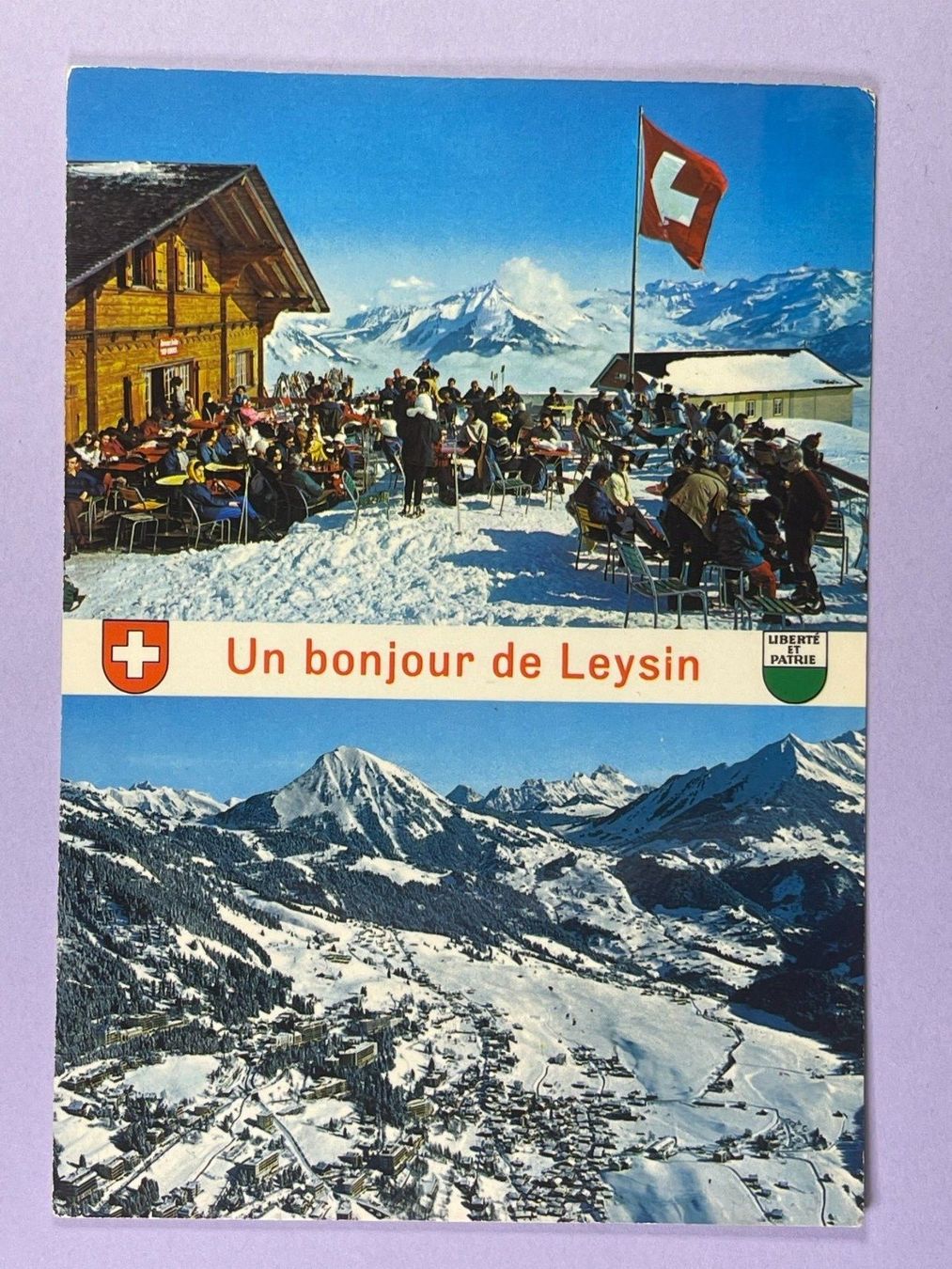 Cartoline postali: Un bonjour de Leysin – Usato da Steg VS venduto da _vinci_