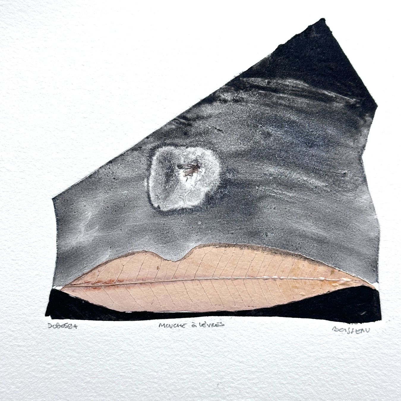 Tableaux: Composition abstraite "Mouche à lèvres" signée BASSEM 1994 – D'occasion à Morges par vintiques
