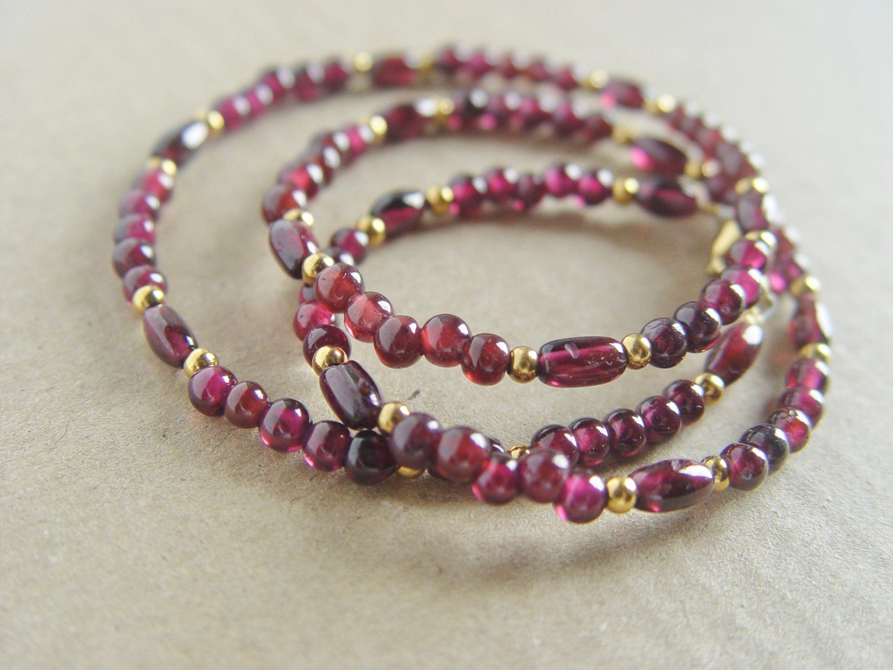 Catenine: Granat Kette – Nuovo (secondo la descrizione) da Henggart venduto da gernli 3