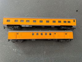 2x Rivarossi H0 union pacific USA set vagoni