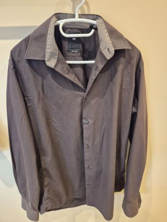 Herren Hemd WE braun Easy Care Gr. 41