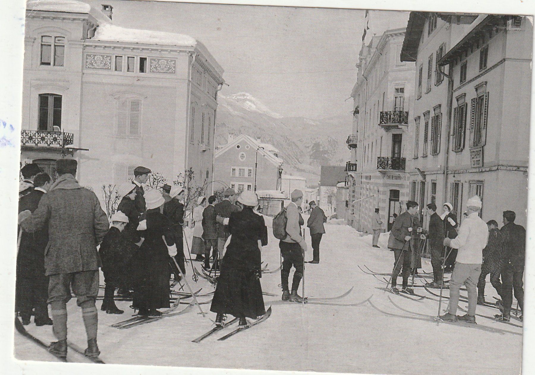 Cartoline postali: Pontresina Skibetrieb Damals – Usato da Lumbrein venduto da made02