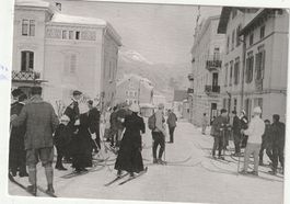 Pontresina Skibetrieb Damals