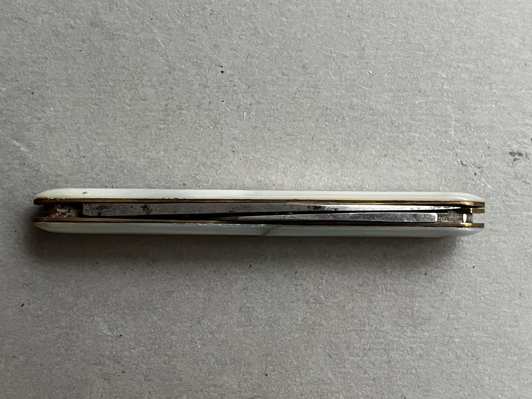 Coltelli tascabile: Altes ROTH/Buchs Perlmutt Sackmesser 65 mm - selten – Usato da Zürich venduto da FV.vintage 5