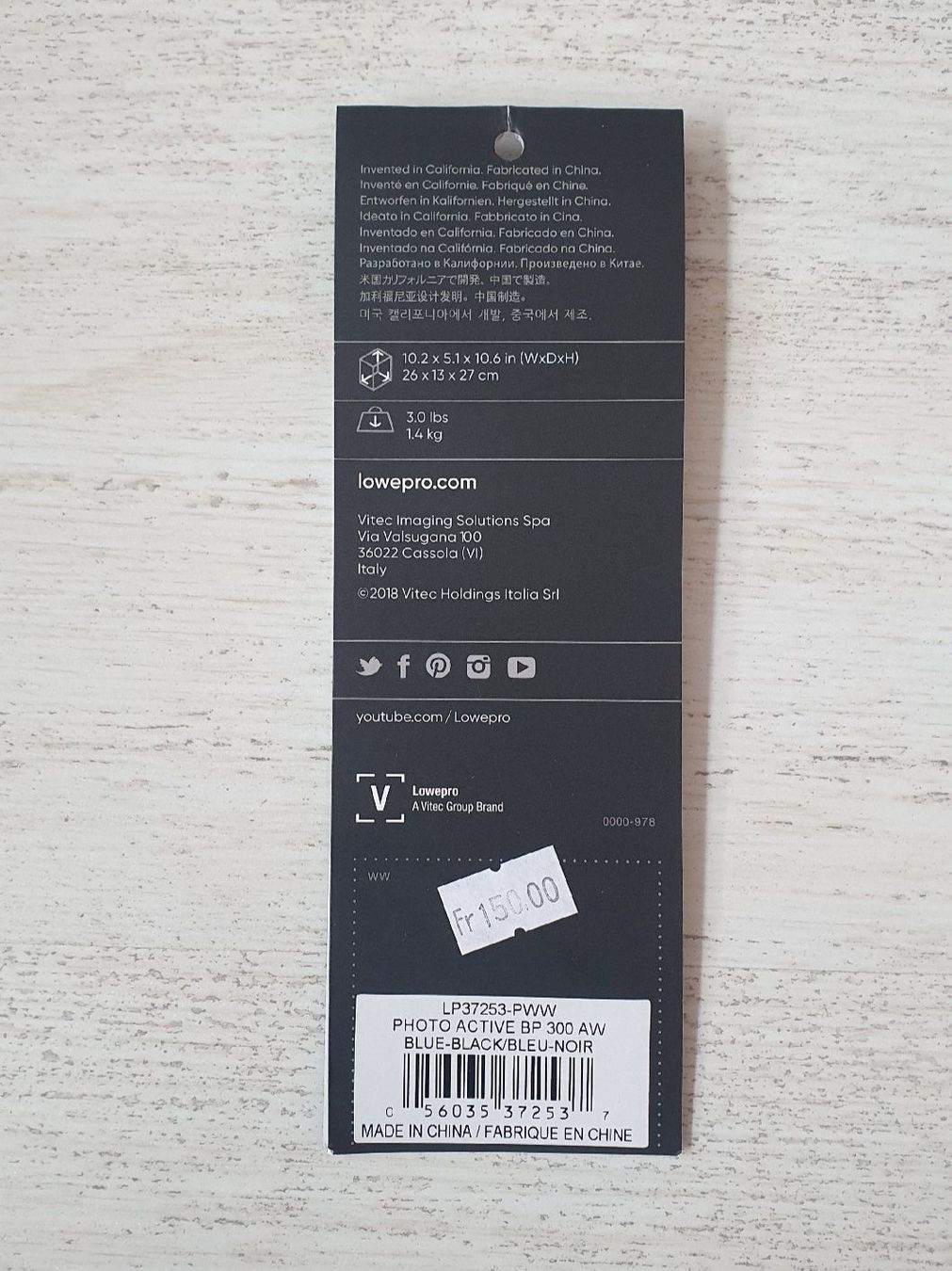 Lowepro Zaini: Foto-Rucksack: Lowepro BP 300 AW – Nuovo (secondo la descrizione) da Boll venduto da 27simpson 5