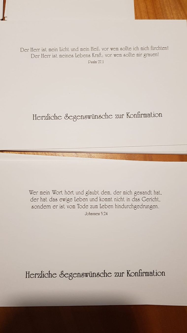 Cartoline: Einlageblätter Ostern Konfirmation GRATIS NEU – Nuovo e nell'imballaggio originale da Spiegel b. Bern venduto da ale_x59l 5