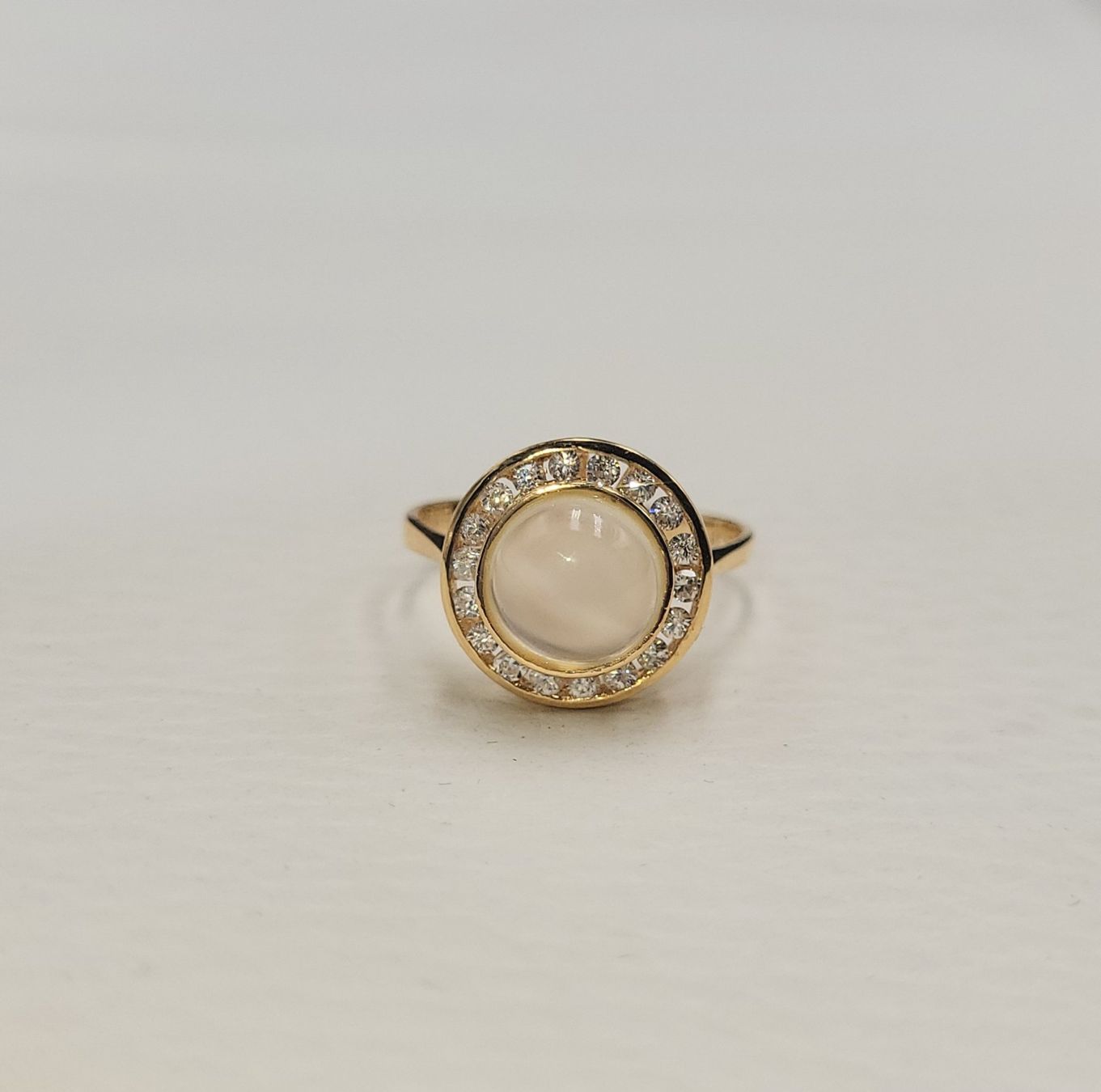 Anelli: Gold 585 Ring Mit Mondstein und steine – Usato da Wald ZH venduto da Dasilver 8