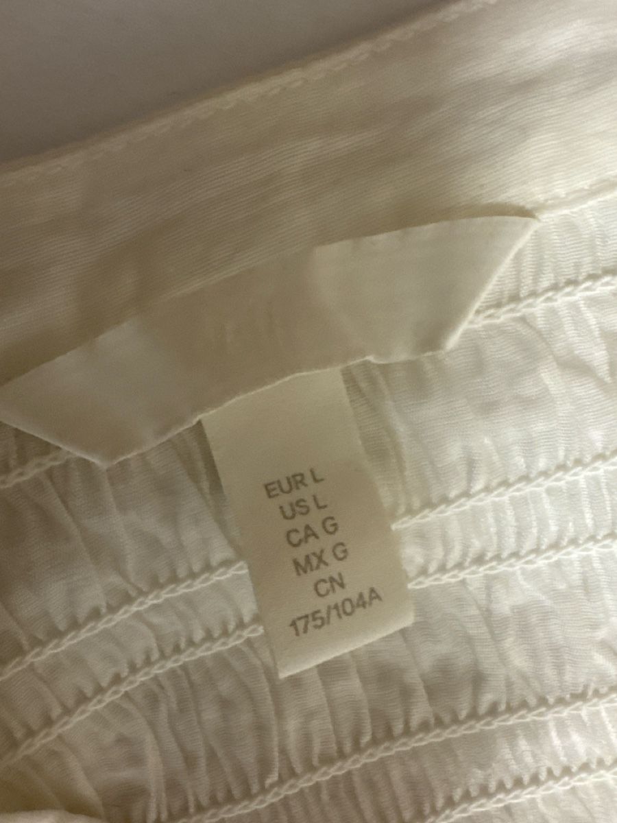 H&M Camicette: Weiss-creme H&M Bluse mit Raffung Gr. L – Nuovo (secondo la descrizione) da Cham venduto da matap1 3