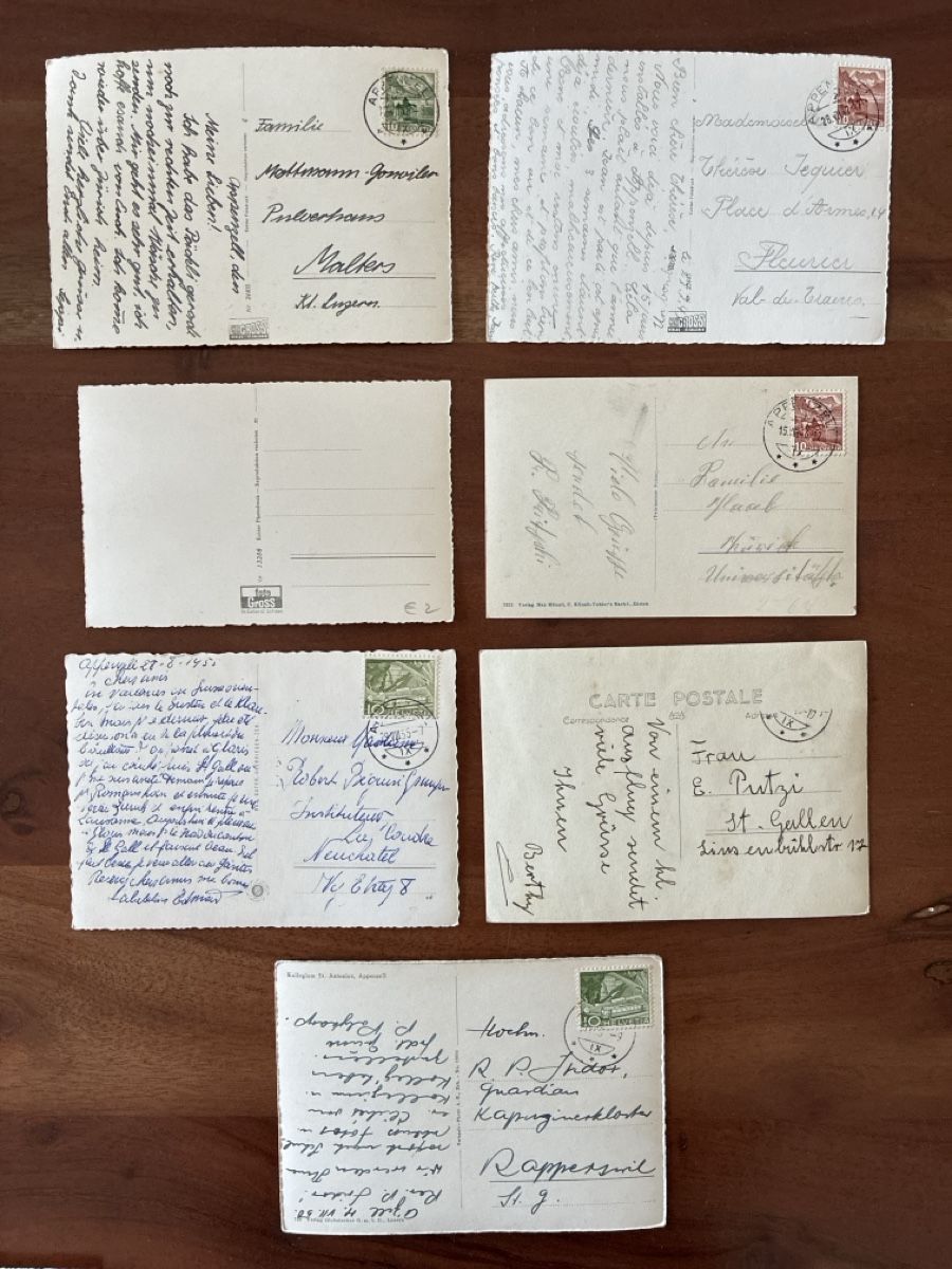 Cartoline postali: 14 Ansichtskarten Schweiz von Appenzell AP – Usato da Oftringen venduto da Cla.vD.74 3