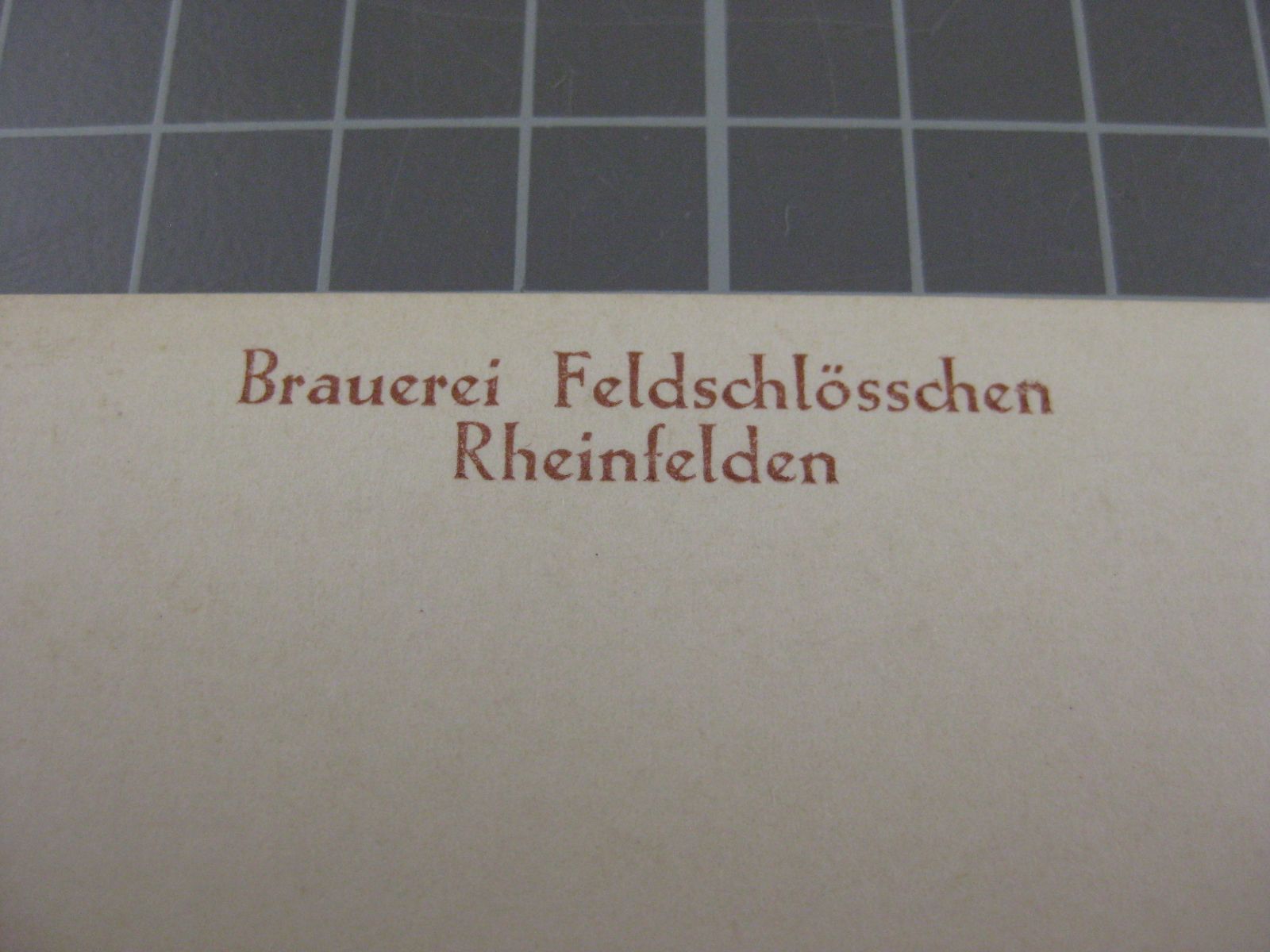 Cartoline postali: Rheinfelden Brauerei Feldschlösschen – Usato da Malters venduto da Marosko 2