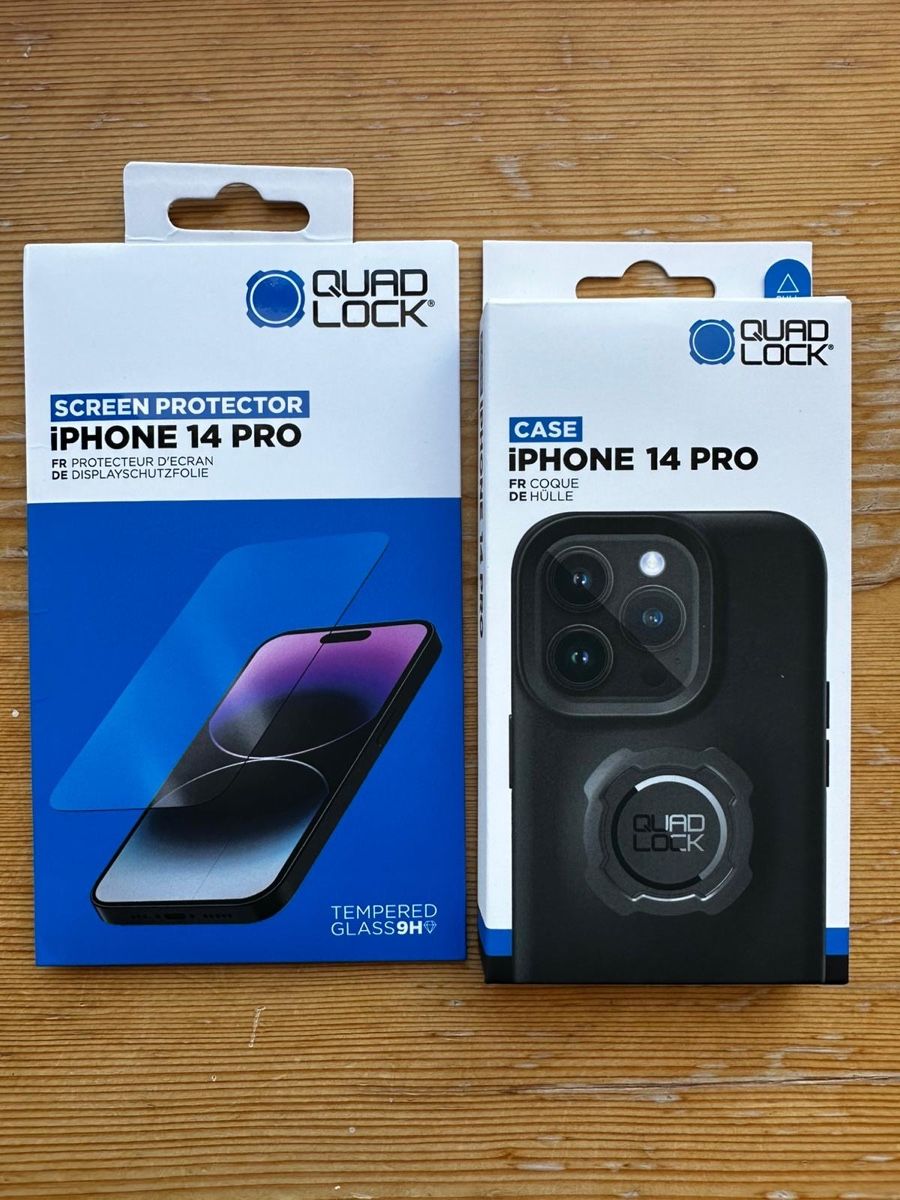 Quad Lock Cover & Protezioni schermo: Quadlock iPhone 14 Pro lot coque et vitre de protection – Nuovo e nell'imballaggio originale da Vérossaz venduto da Oraya-TCG