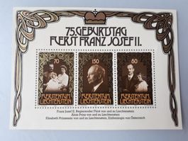75. Geburtstag Fürst Franz Josef II * Briefmarke *postfrisch