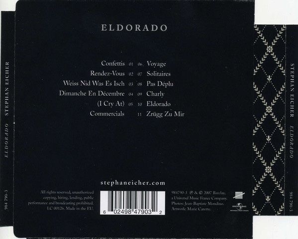 CDs: STEPHAN EICHER (CD) Eldorado – Gebraucht aus Zürich von Tarafo5 1