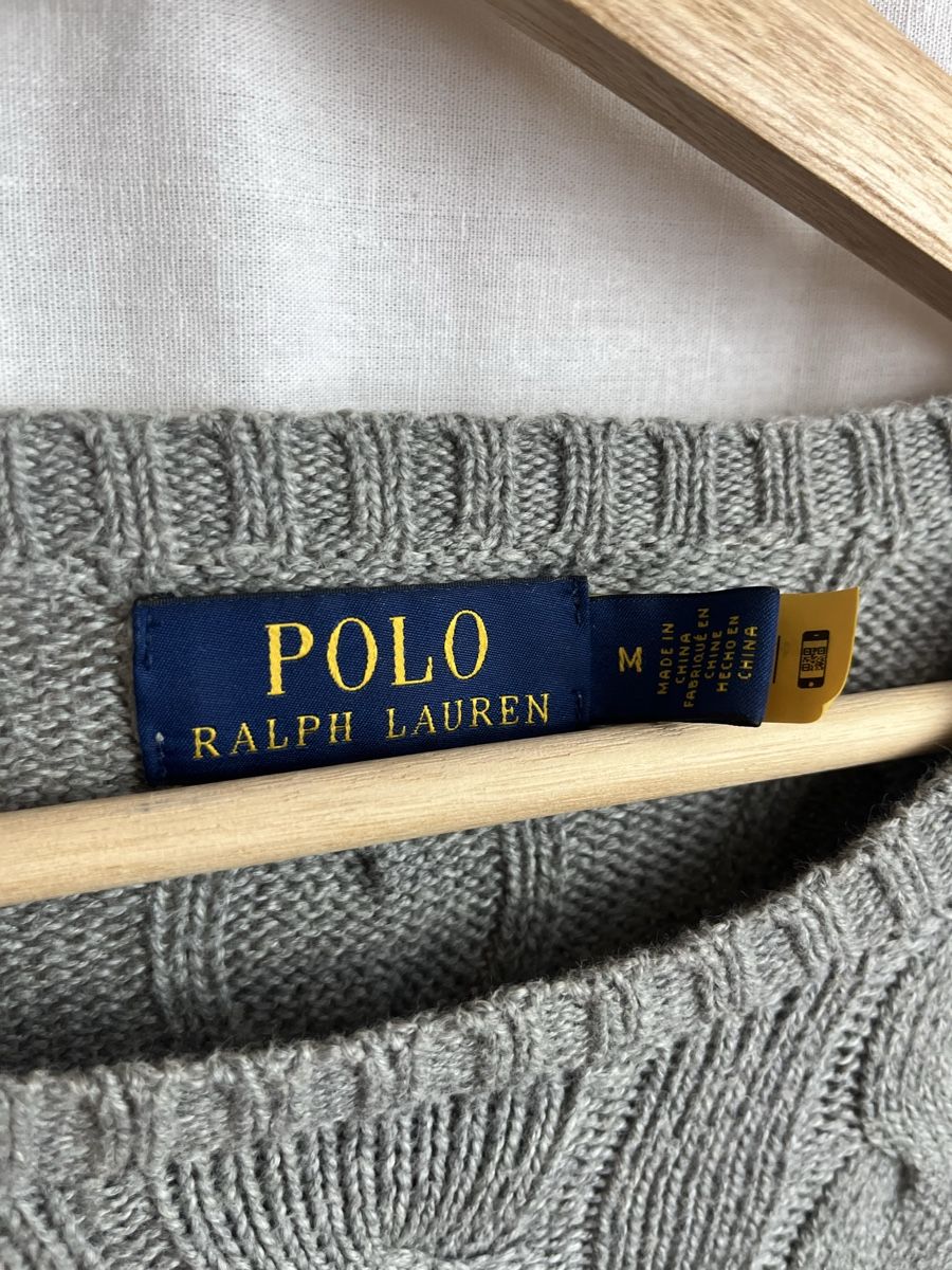Ralph Lauren Pullover & Sweatshirts: Pull Ralph Lauren gris torsadé – Neu (gemäss Beschreibung) aus Les Avanchets von lunedeneige.shop 2