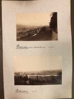 Foto Album Seite, Aarau 1887 General Ansicht