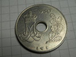 Dänemark  25 Öre, 1980