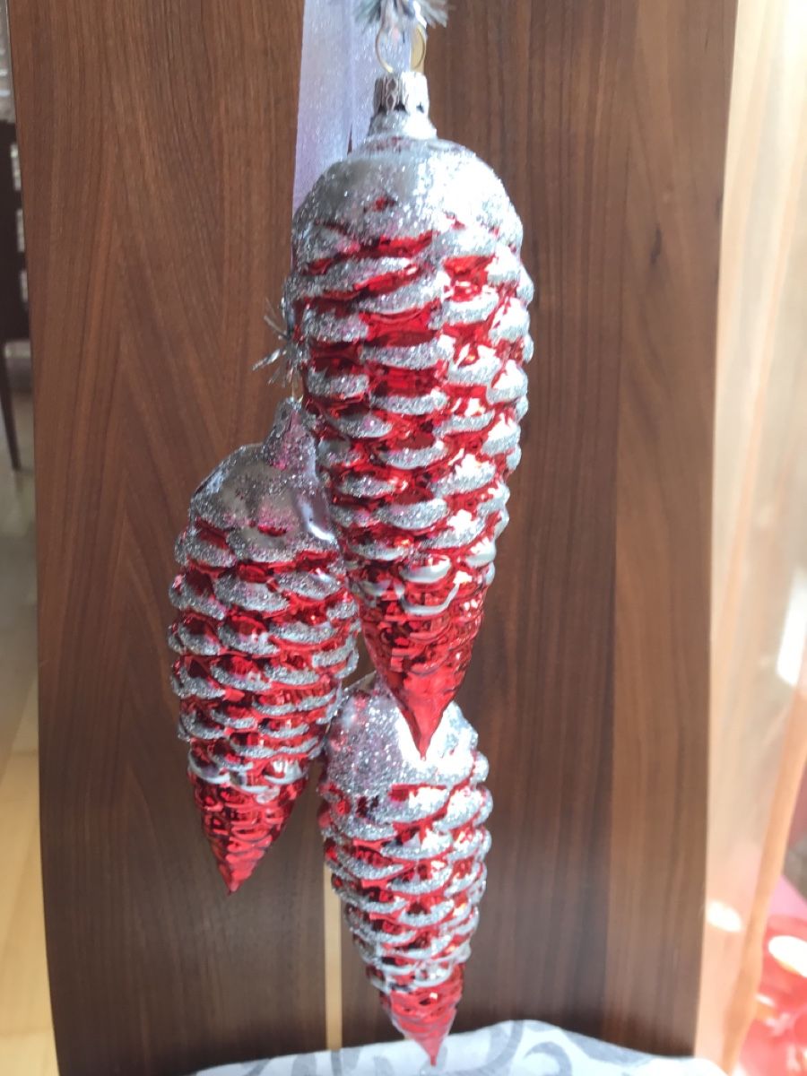 Tutte le decorazioni: Gehänge rote Zapfen Christbaumschmuck – Nuovo e nell'imballaggio originale da Alpnach Dorf venduto da marvo 4