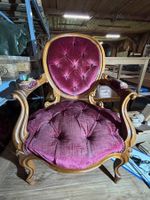 Louis Philippe Sessel, Fauteuil Nussbaum, 1 Stück, Gebraucht