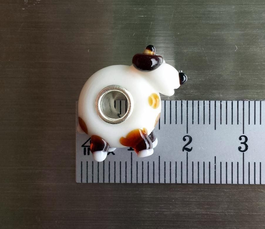 Perle (finte): Lampwork Hund-Glasperle Glass Bead – Nuovo (secondo la descrizione) da Langenthal venduto da flowersNbirds 1