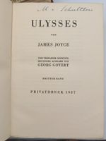 MODERNE LITERATUR - JAMES JOYCE - ULYSSES 1927