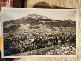Photo Karte / Kriens gegen den Pilatus Ausgabe ca. 1925