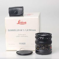 Leica Summilux-; 1:1,4/50mm, Nr. 3676312, Top Zustand, OVP