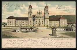 AK Einsiedeln, Blick auf das Kloster