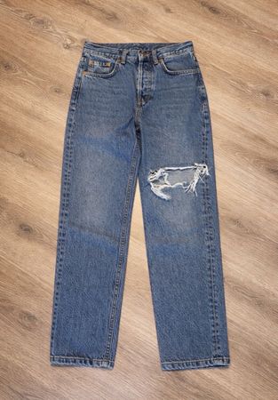 Jean Topshop taille haute destroy taille 32 petite