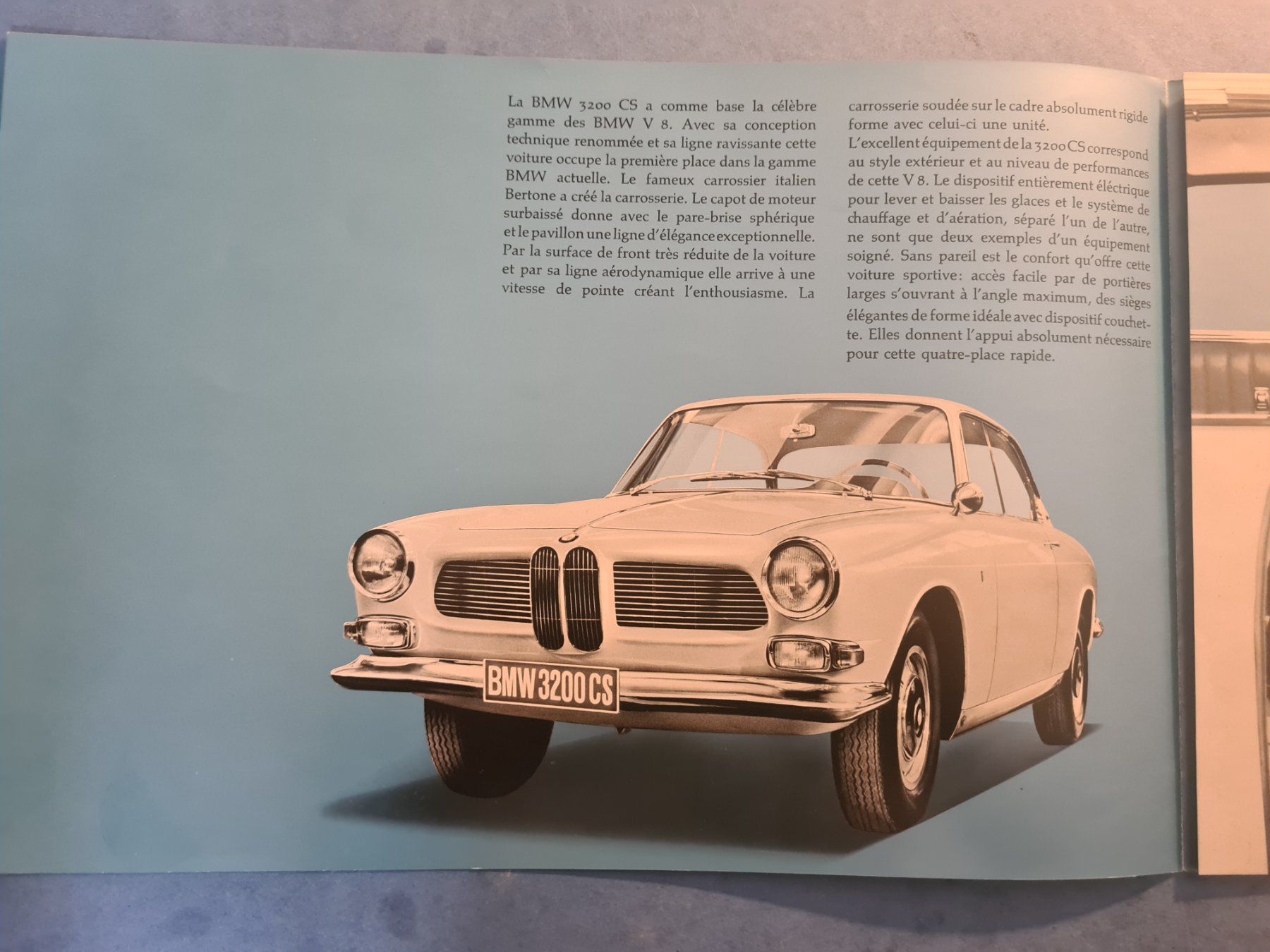 BMW Documents: BMW  3200  CS  BROCHURE  VINTAGE  OLDTIMER – D'occasion à Bellevue par BURGOLMANIA 1