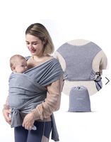 Momcozy Babytragetuch grau