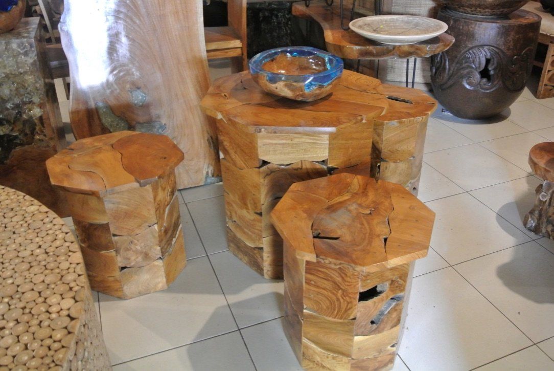 Set di tavolo e panche: SET Sitzgruppe Hocker Tisch Teak Holz Sitzmöbel Garnitur – Nuovo e nell'imballaggio originale da Daisendorf venduto da Wohn-Kult 1