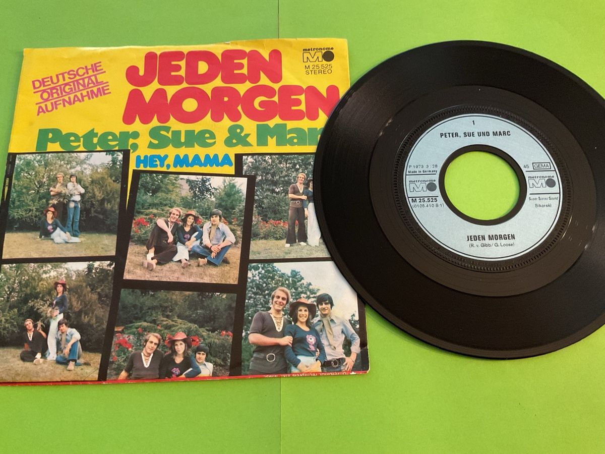 Dischi in vinile: Peter, Sue & Marc - Jeden Morgen - Single Schallplatte1973 – Usato da Steinach venduto da Quarkie